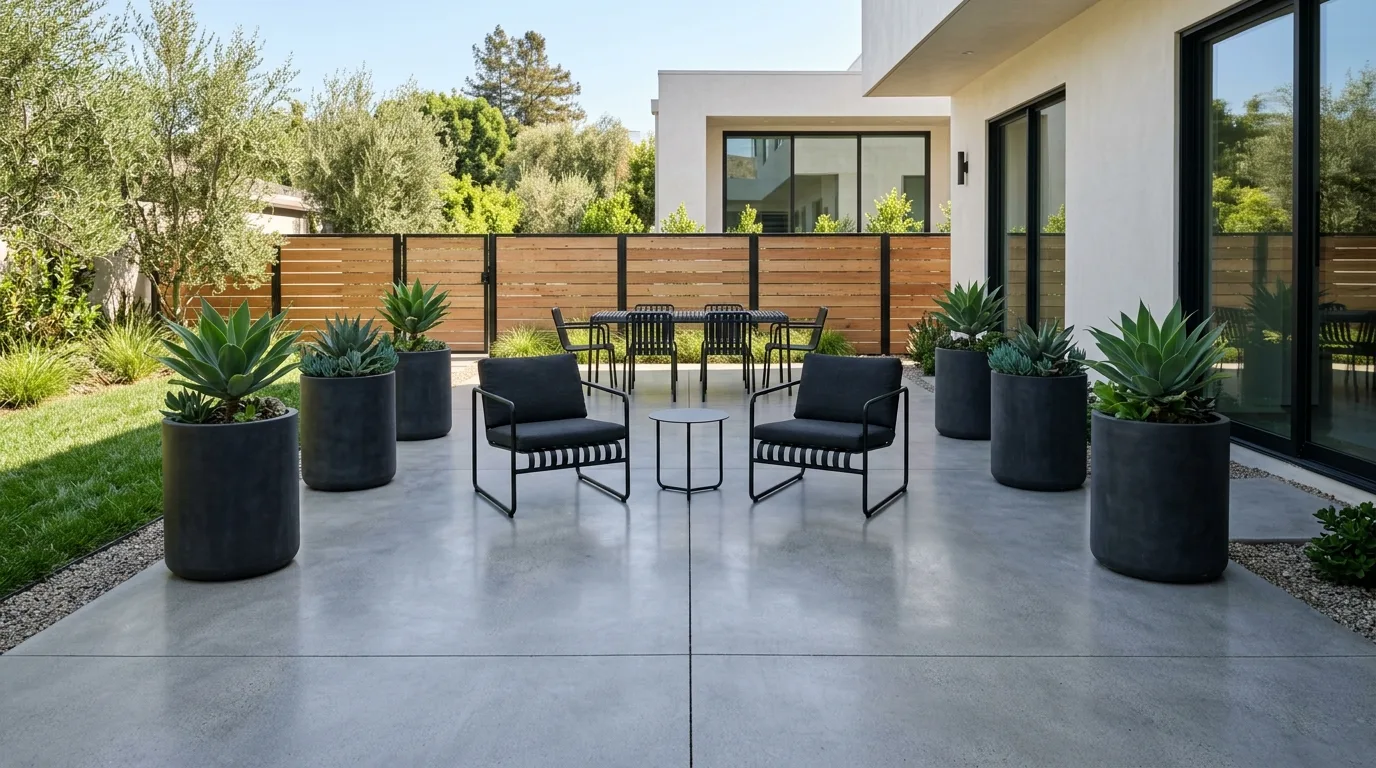 Layer cushions and textiles for comfort inspiration for an outdoor patio.